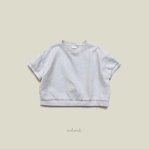 Short Sleeve Sweatshirt - Melange