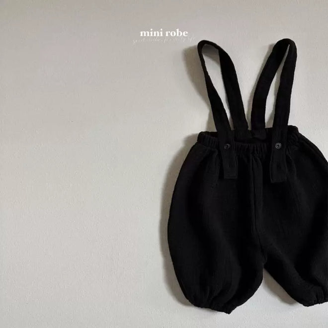 Dungarees Sausage Pants - Black