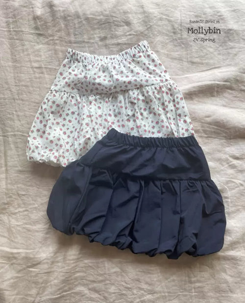 Bubble Mini Skirt - Navy