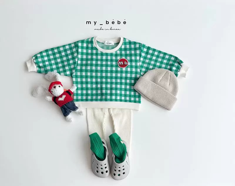 Square Jacquard Sweatshirt - Green
