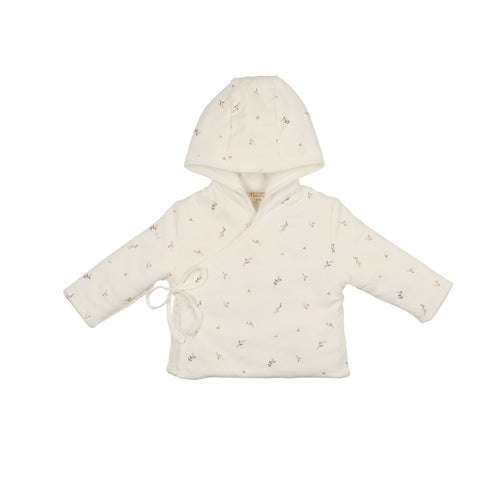 Mon Tresor Nature's Print Jacket - Ivory & Taupe