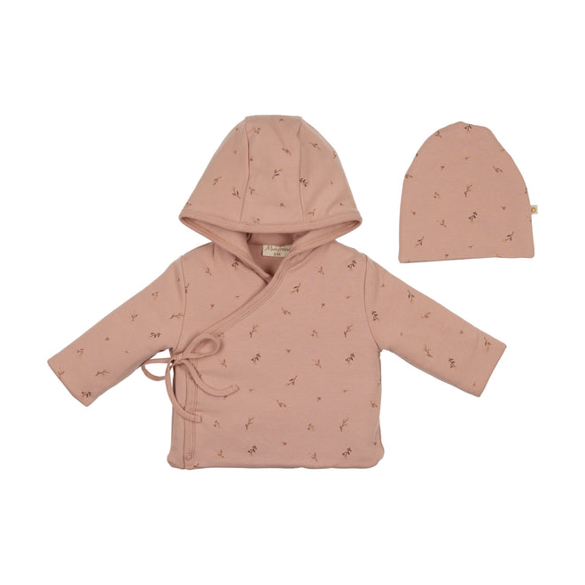 Mon Tresor Nature's Print Jacket & Hat - Misty Rose