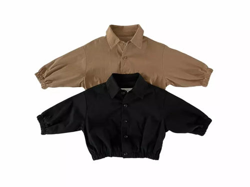 Button Down Jacket - Black