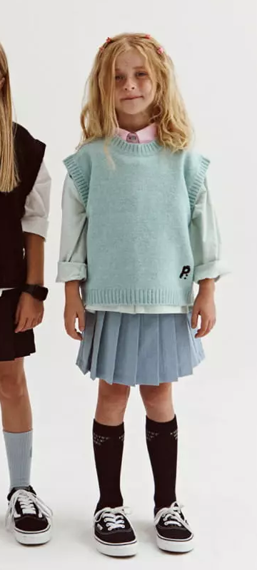 Light Blue Knit Vest