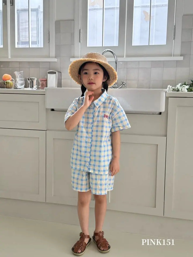 Petite Collar Shirt - Sky