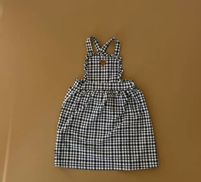 Checked Pinafore Jumper