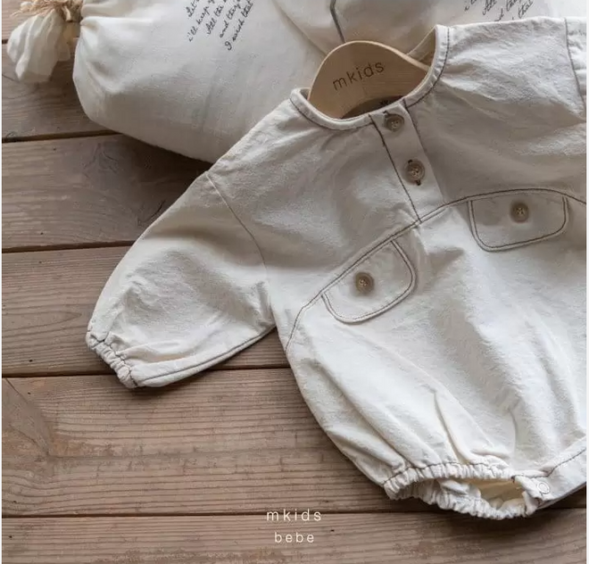 Stitched Body Suit - Cream