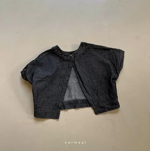 Net Denim Bloomers -Black-Denim