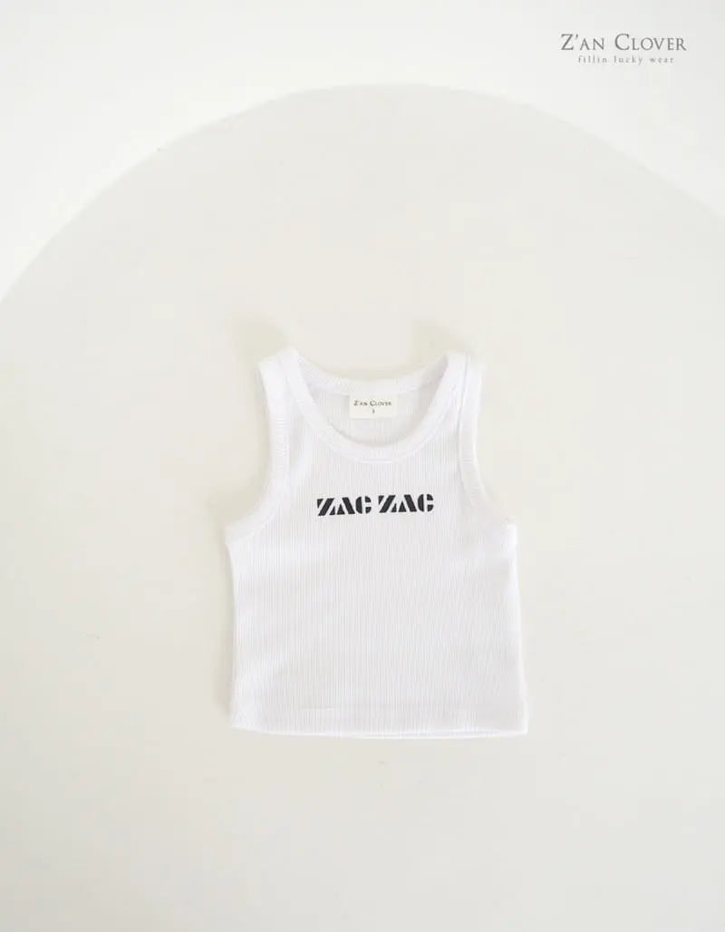 Zac Rib Sleeveless Tee - White