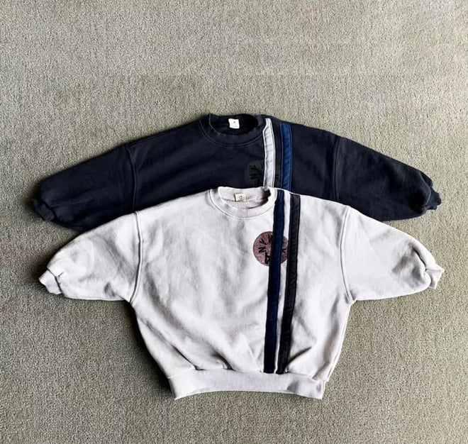 Line Detail Sweatshirt - Charcoal