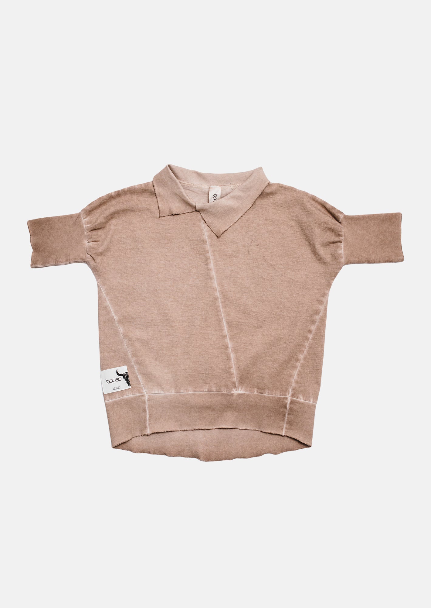 Booso Children's T-shirt - Welt Polo Tee Beige