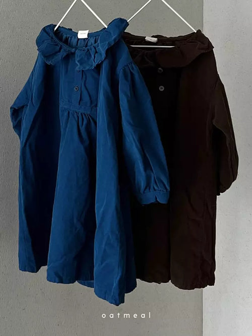 Blue collar dress
