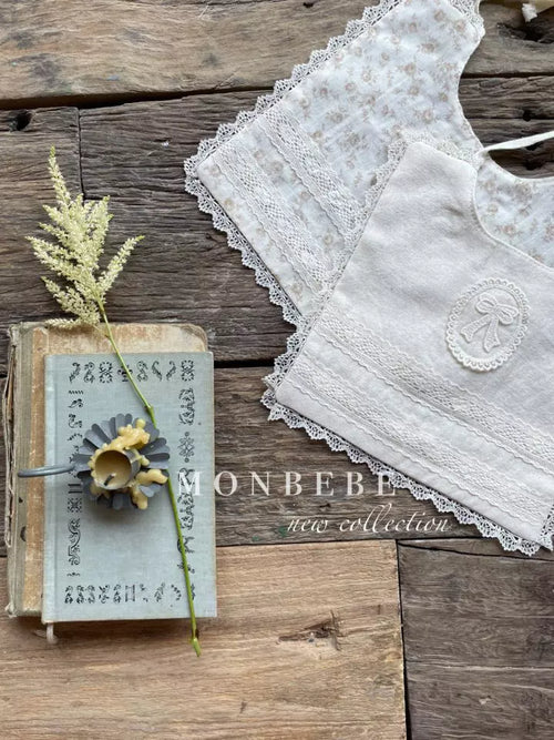 Floral Ivory Bib