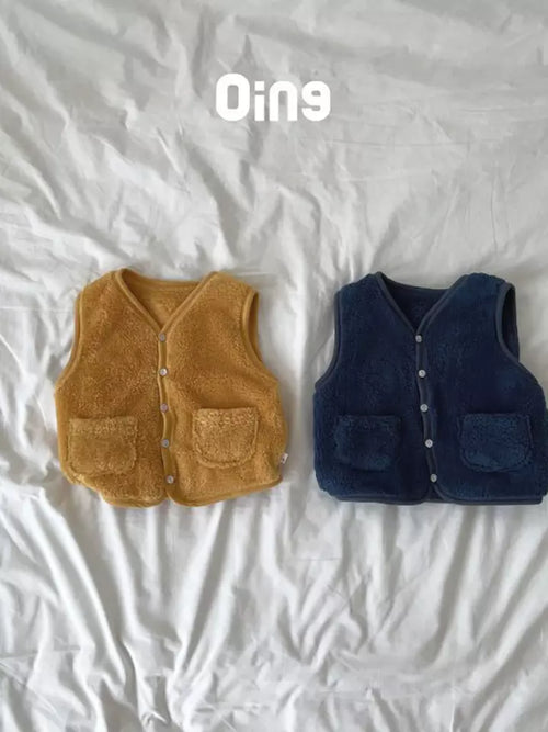 Blue Fleece Vest