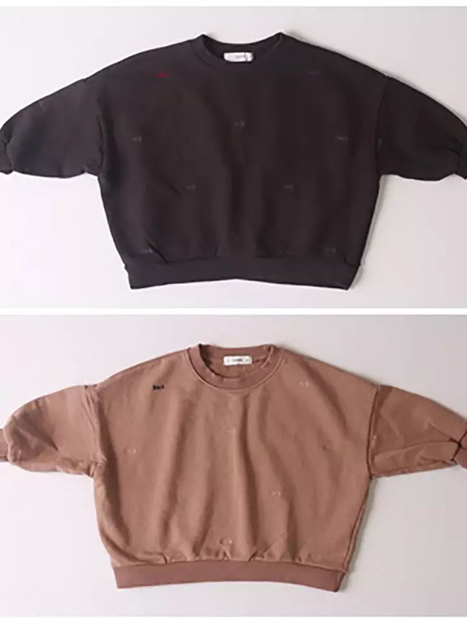 Black Embrodered Sweat