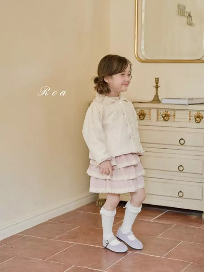 Pink Tiered Skirt