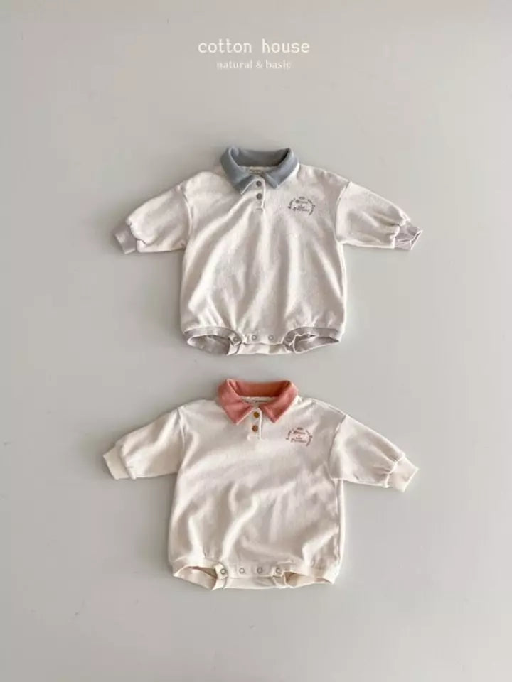 Terry Rust Collar Bodysuit