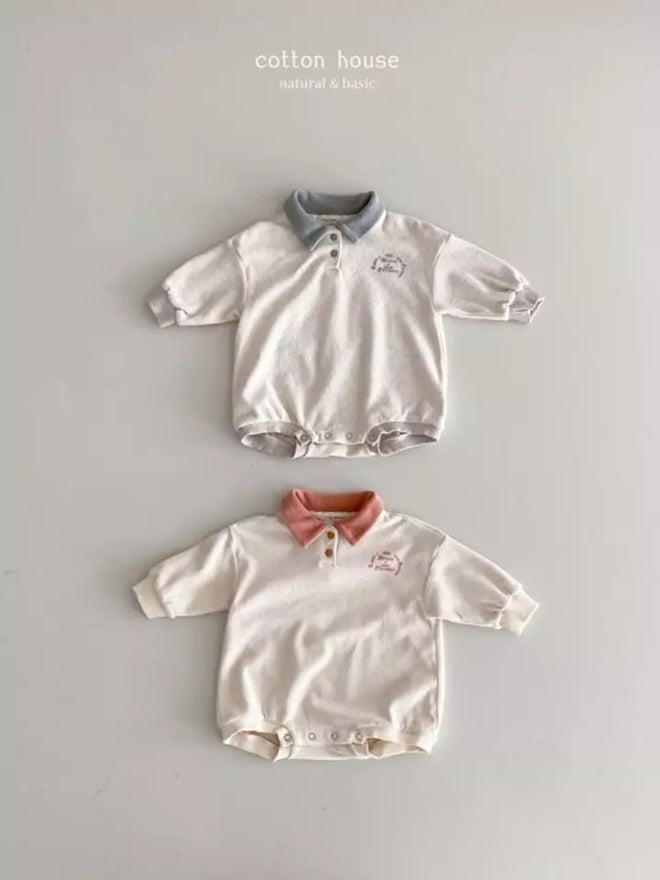 Terry Rust Collar Bodysuit