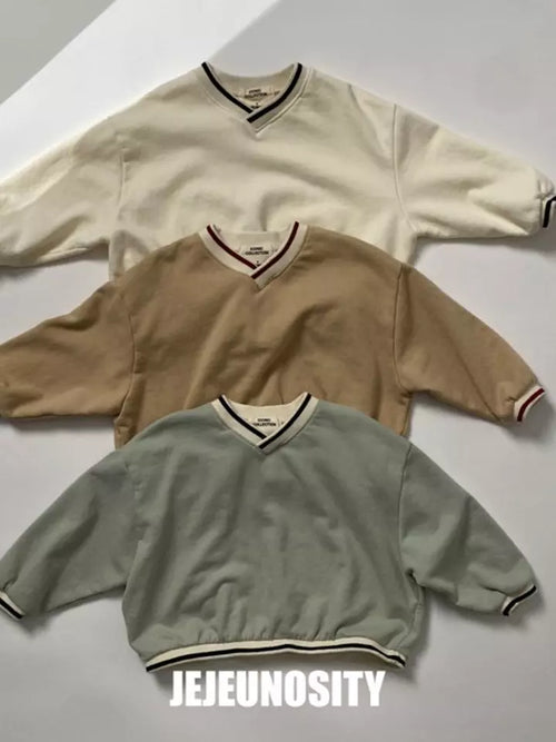 Ivory V Neck Sweat