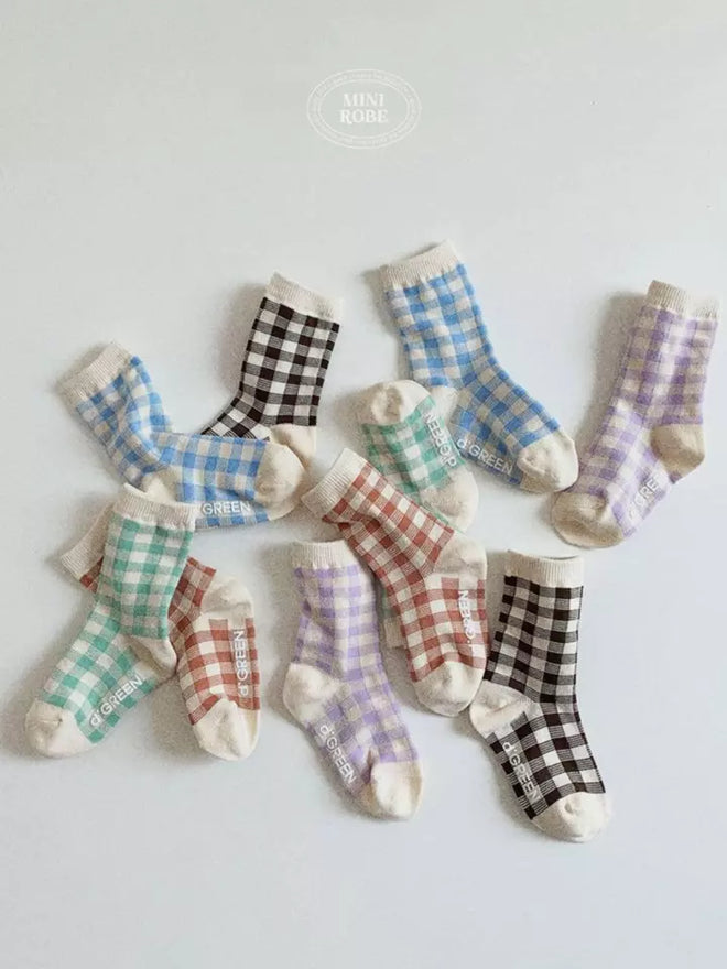 Checked Socks