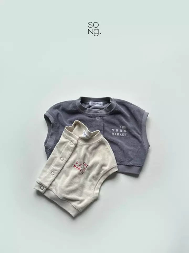 Embrodiery Teddy Vest