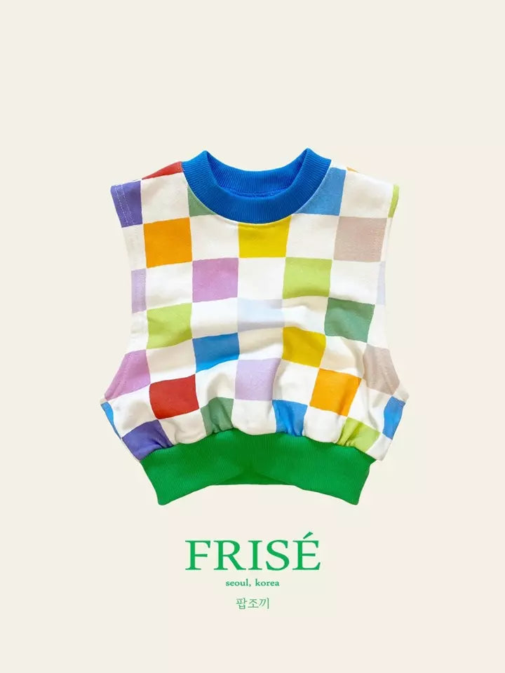 Colored Checked Vest