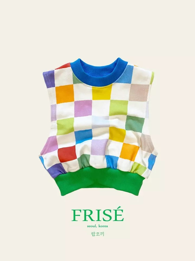 Colored Checked Vest
