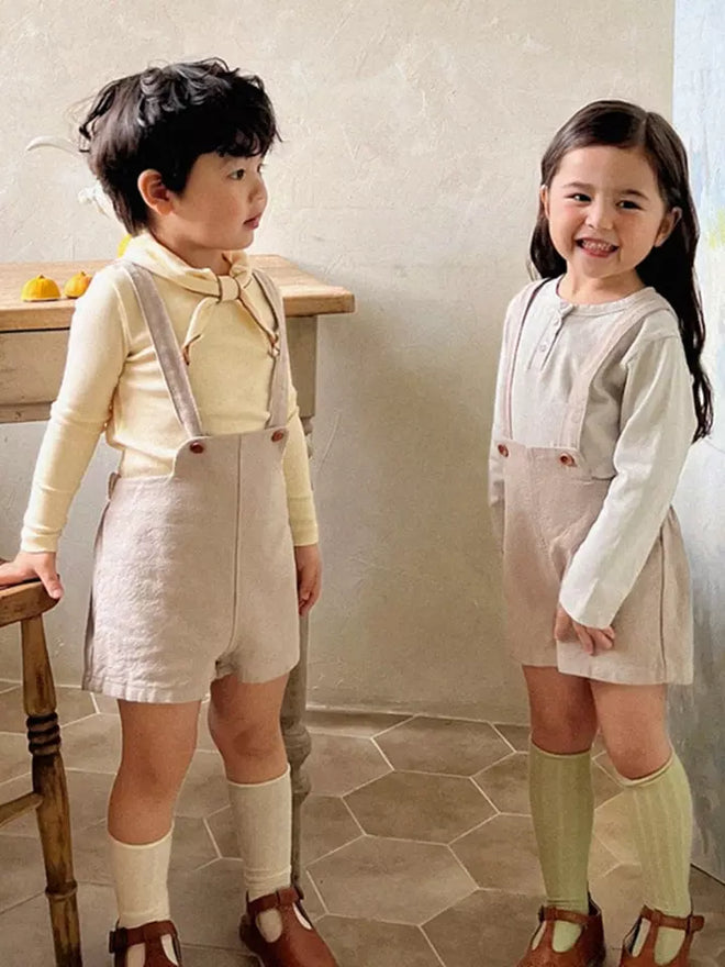 Beige Overalls