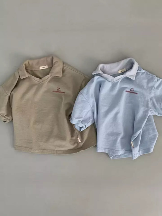 Sky Collar Tee