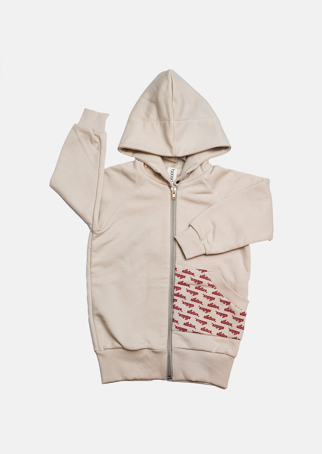 Booso Ivory Printed Sweatshirt