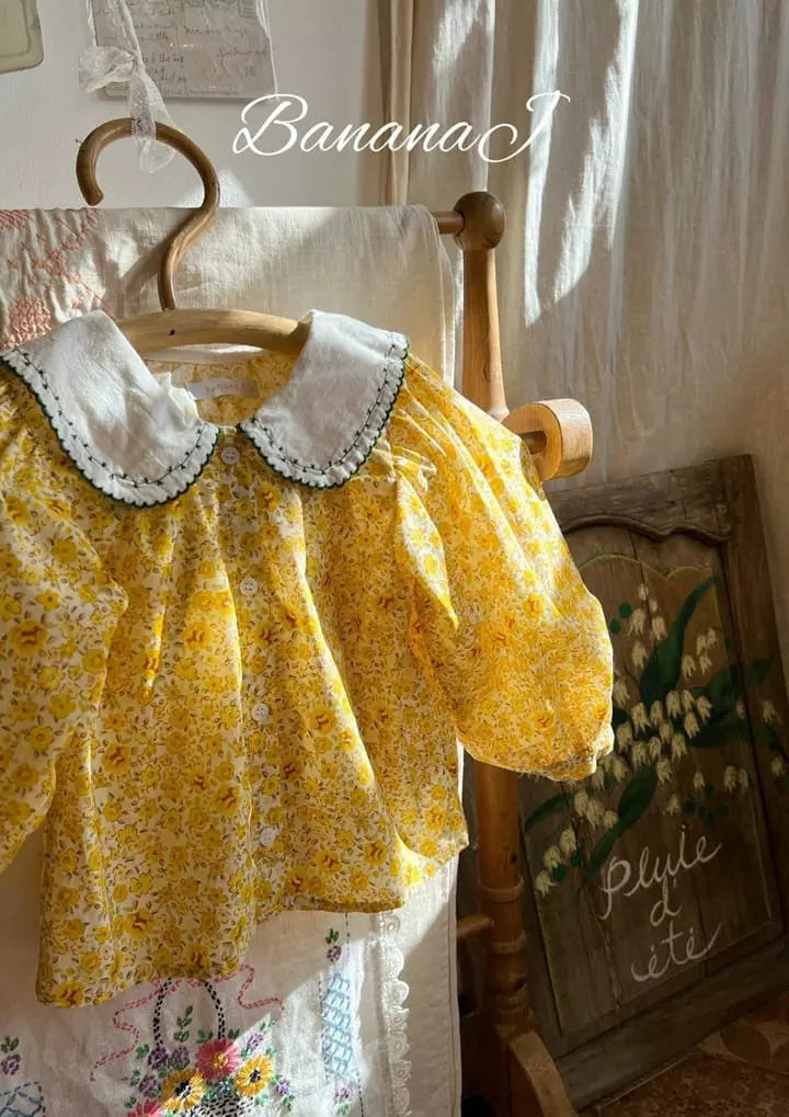 Yellow Floral Blouse