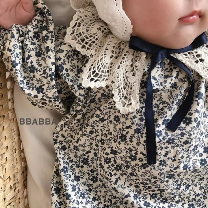 Navy Floral Bodysuit