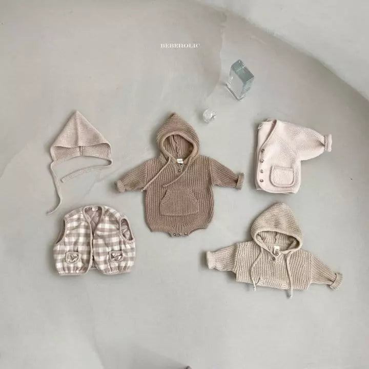Hooded Knit Romper
