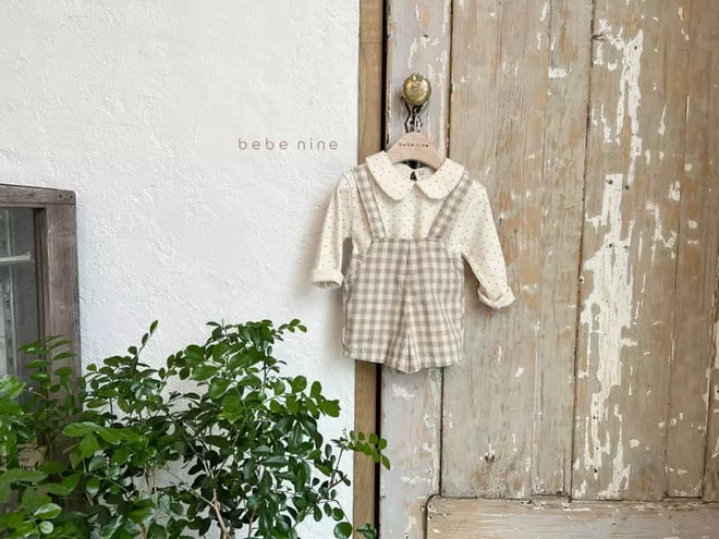 Mint Gingham Overalls