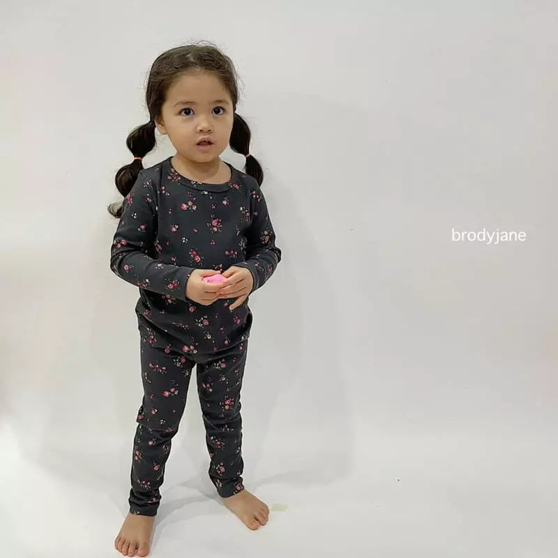 Grey Floral Pjs