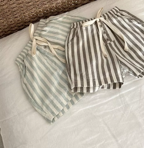 Striped Pants - Mint