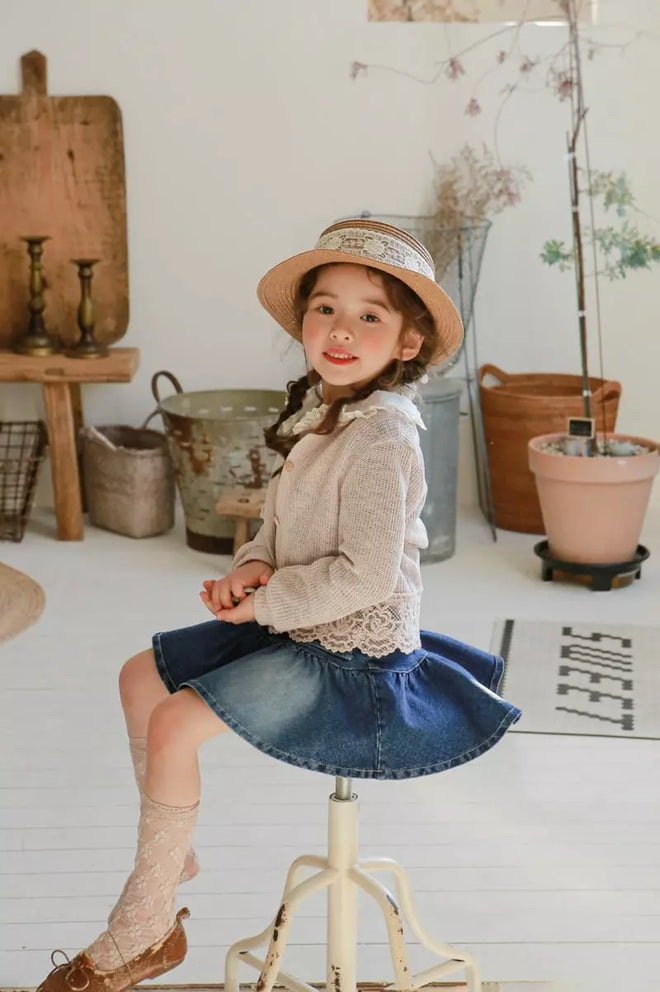 Light Denim Skirt
