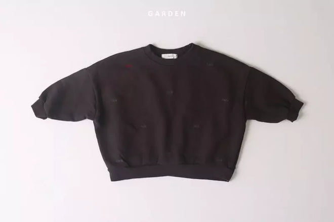 Black Embrodered Sweat