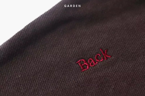 Black Embrodered Sweat