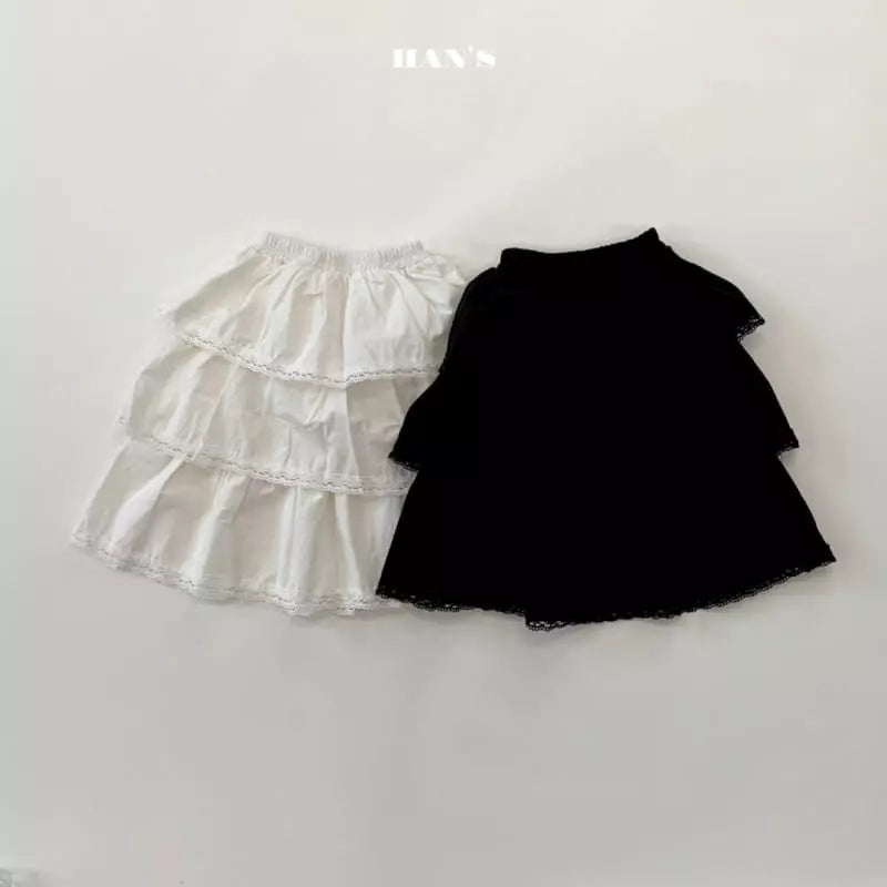 Ivory Tiered Skirt