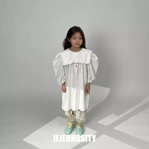 Red Symbol White Dress