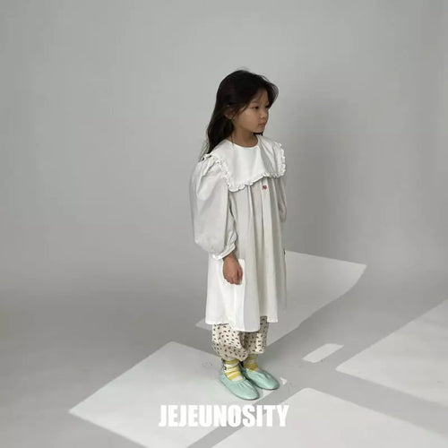 Red Symbol White Dress
