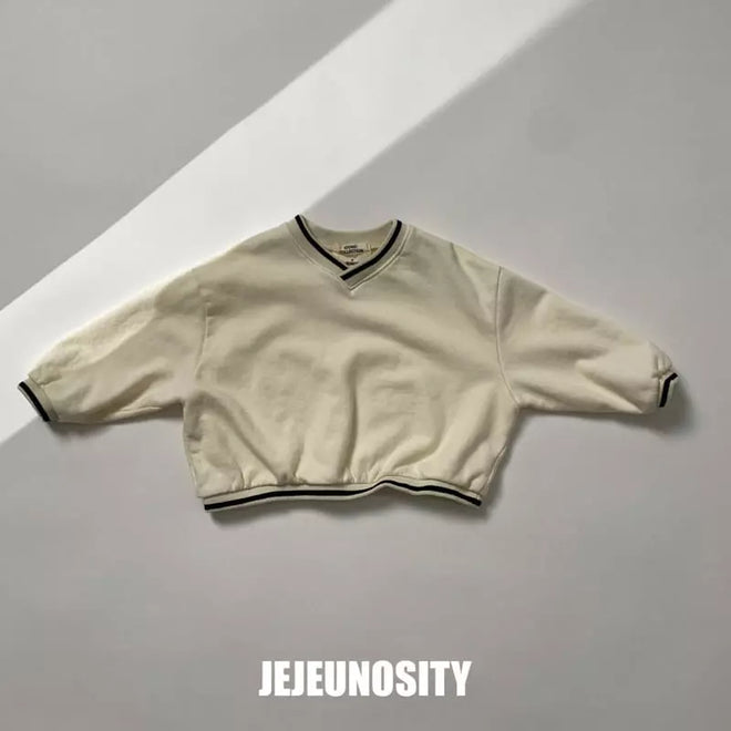 Ivory V Neck Sweat