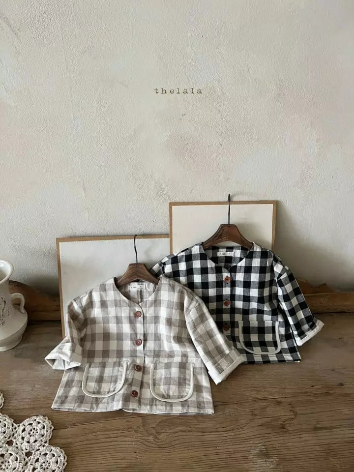Black Checked Jacket