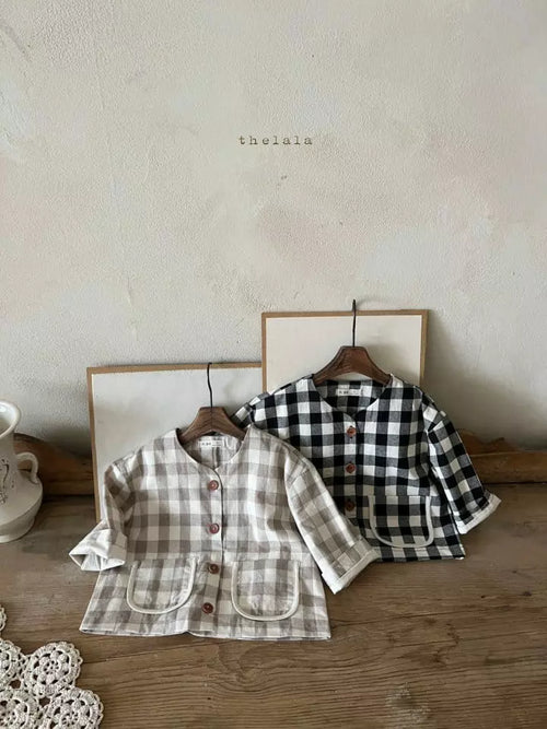 Black Checked Jacket