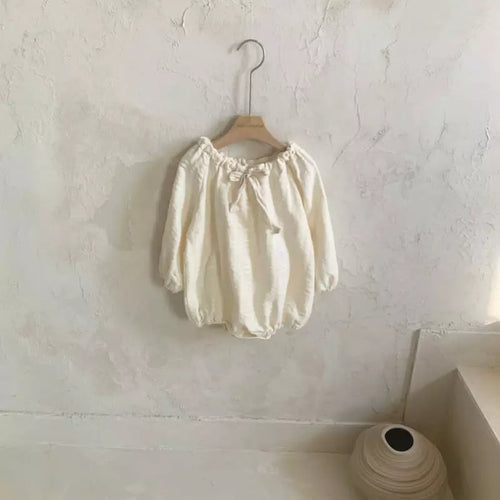 Ivory Tie Neck Bodysuit