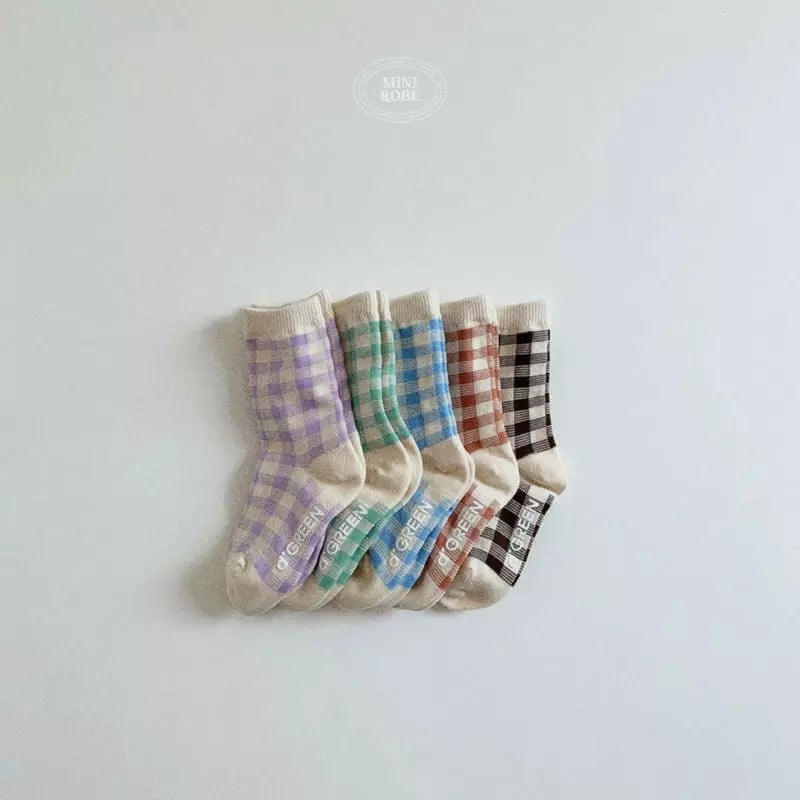 Checked Socks