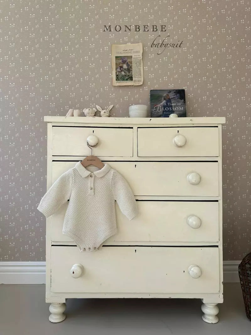 Cream Collar Romper