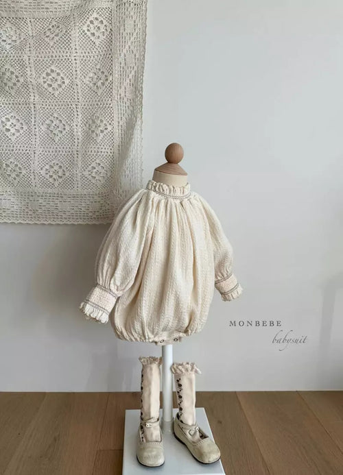Ivory Smocked Romper
