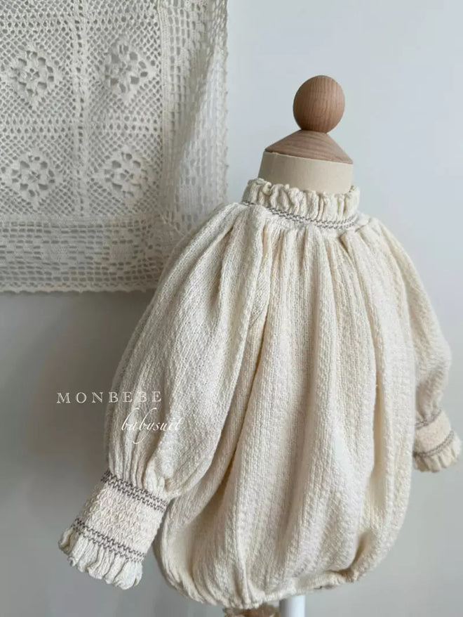 Ivory Smocked Romper